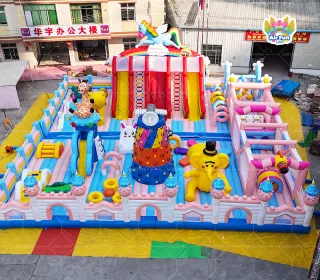 Cute Pet Paradise Inflatable Castle A Colorful Interactive Playground Filled with Childlike Fun