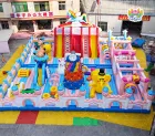 Cute Pet Paradise Inflatable Castle A Colorful Interactive Playground Filled with Childlike Fun