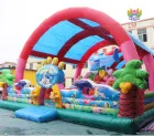 Rainbow Arch Cute Inflatable Castle A Colorful Immersive Childlike Fun Playground