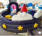 Interstellar Roaming Circular Inflatable Castle An Immersive Space-Themed Childlike Amusement Facility