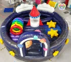 Interstellar Roaming Circular Inflatable Castle An Immersive Space-Themed Childlike Amusement Facility