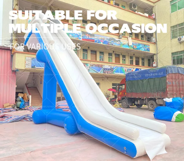 Inflatable Yacht Slide: 0.9mm PVC Material, Creating Luxurious Water Fun