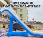 Inflatable Yacht Slide: 0.9mm PVC Material, Creating Luxurious Water Fun