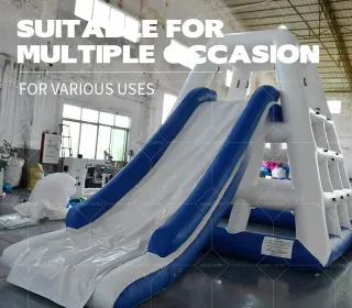 Inflatable Water Tower & Slide: Climb-and-Glide Amusement Equipment