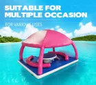 Inflatable floating sunshade and leisure platform: A multi-functional floating platform that combines functions for drinks, relaxation, and socializing.