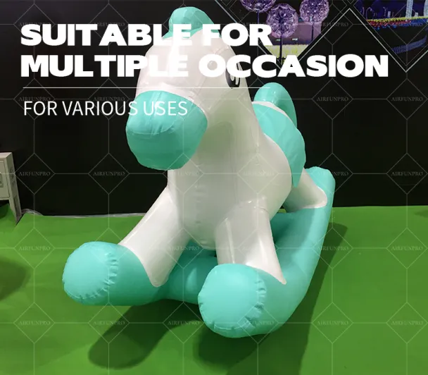 Cute Inflatable Rocking Horse: A Multi-Scenario Play Partner Brimming with Childlike Fun