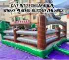 Commercial Inflatable Angry Bull Machine Bullfighting Game - Wild West Rodeo PVC Game for Carnival/Party Rental