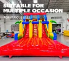 Vibrant Multi-Lane Inflatable Slide: A Cool Fun Hub for Joyful Sliding