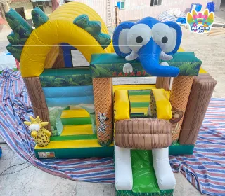 Jump House Commercial Inflatable Bouncer for Kids - Mini Bounce House, Jumping Castle, Inflatable Playground, Party Rental, Outdoor Play Equipment