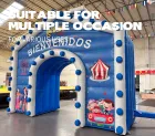Carnival Theme Inflatable Arch: Family Event Decoration for Amusement Parks and Festivals