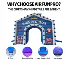 Carnival Theme Inflatable Arch: Family Event Decoration for Amusement Parks and Festivals