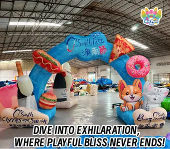 Custom Themed Inflatable Archway for Festivals and Public Events