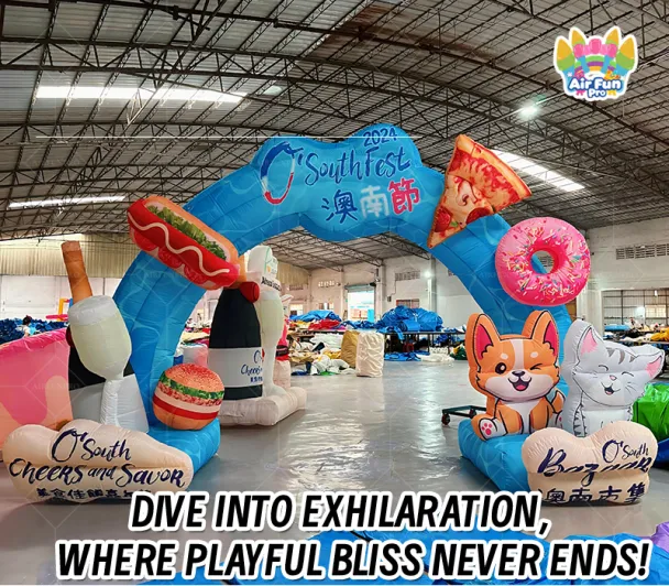 Custom Themed Inflatable Archway for Festivals and Public Events