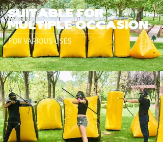 AirFunPro Giant 6 Shapes PVC Inflatable Paintball Protective CS Bunker Shooting Darts Toys