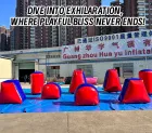 Hot Inflatable PVC Material Colorful Paintball Bunker CS Obstacles Game Arena Interactive for Team Outdoors Shooting Game