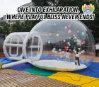 Clear Crystal Dome Transparent PVC Inflatable Snow Globe 4m Giant Fun Tent Kids Parties Weddings Advertising