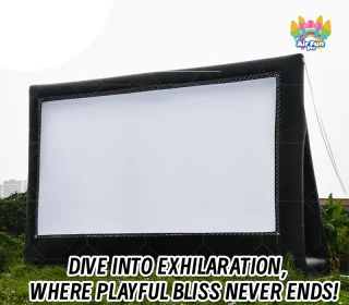 Large Inflatable Movie Screen for Outdoor Events and Cinemas