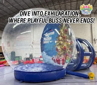 Christmas-Exclusive Transparent Inflatable Snow Globe Pod: An Immersive Interactive Space for Festive Atmosphere