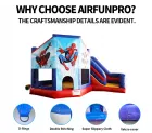 AirFunPro Outdoor Backyard Party Castle Spiderman Bouncy House Jumping Slide Inflatable PVC Tarpaulin Lightweight Cheap Bouncer