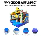 Kids Inflatable Robot Jumper Bouncer Bouncy Castle Jumping Commercial Bounce House Party Rentals AirFunPro Lightweight PVC