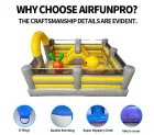 AirFunPro Inflatable Bouncy Castle Bouncer Jumper Blow up Bounce House Party Jumping Combo Slide Kids PVC Tarpaulin Lightweight