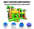 High Quality AirFunPro PVC Tarpaulin Lightweight Inflatable Bounce House Combo with Slide