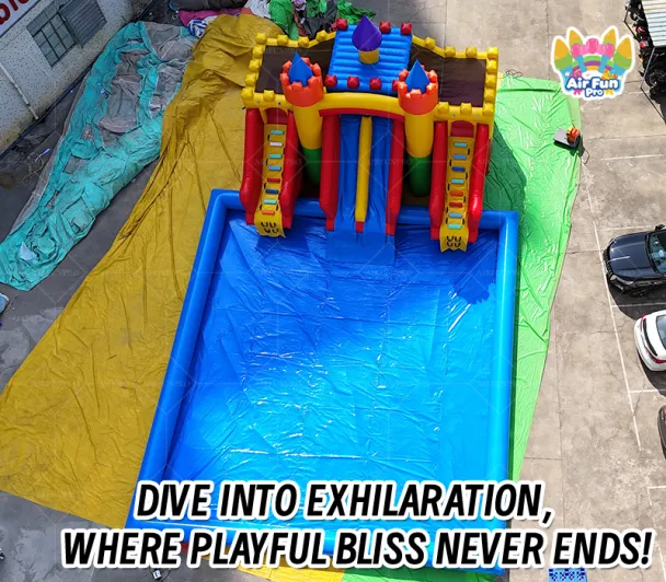 Castle-Themed Inflatable Combo, Suitable for Family and Commercial Water Entertainment Venues