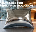 Iridescent Mirror Inflatable Pillow Seat: A Multi-functional Interactive Installation of Art and Comfort