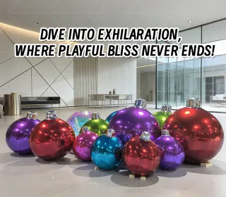 Vibrant Christmas Mirror Inflatable Ornament Balls: A Colorful Visual Focal Point for Festive Scenarios