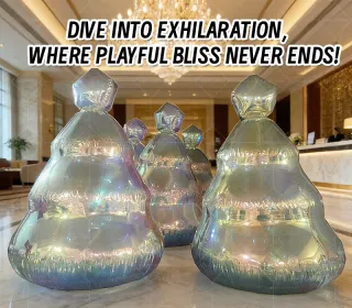 Iridescent Laser Inflatable Christmas Tree: A Dreamy Atmosphere Core for Winter Festivals