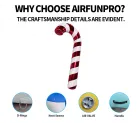 Red-White Stripe Inflatable Christmas Candy Cane: A Fun Atmosphere Embellishment for Festive Scenarios