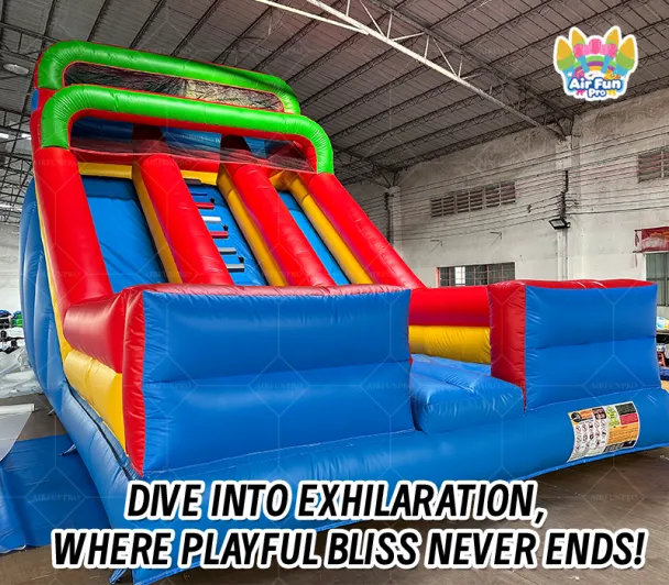 Double Lane Inflatable Slide, Suitable for Events and Rental Businesses