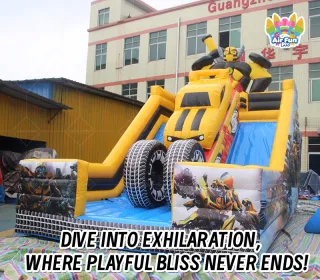 Transformers Themed Commercial Inflatable Slide, Suitable for Events and Rental Businesses