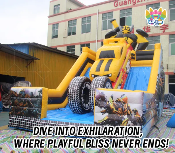 Transformers Themed Commercial Inflatable Slide, Suitable for Events and Rental Businesses
