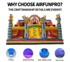 Circus-Themed Inflatable Play Combination (0.55mm PVC) – Entertainment Facility for Children's Parties and Commercial Venues