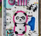 Adorable Panda-Themed 25x15m Waterpark Inflatable Play Hub (0.9mm PVC)