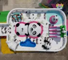 Adorable Panda-Themed 25x15m Waterpark Inflatable Play Hub (0.9mm PVC)