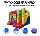 Outdoor Kids Bounce House PVC Tarpaulin AirFunPro Inflatable Castle Bouncer Party Rental Toddler Jumping