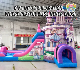 High Quality AirFunPro PVC Tarpaulin Lightweight Bouncy Castle Bouncy Castle Theme Jumping Bed Children's Playground Castle