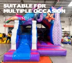 PVC Tarpaulin Outdoor Indoor Commercial Inflatable Bouncer Football Water Combo Bounce House for Kids Jumping Castle