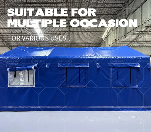 Deep Blue Fully Enclosed Inflatable Protection Tent: A High-Temperature Heat-Sealed, Fast-Inflation Multi-Functional Outdoor Space