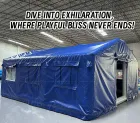Deep Blue Fully Enclosed Inflatable Protection Tent: A High-Temperature Heat-Sealed, Fast-Inflation Multi-Functional Outdoor Space
