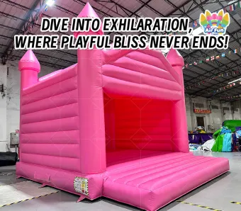 AirFunPro Outdoor Pink Lightweight PVC Tarpaulin Jumping Bouncer Bouncing Castles Inflatable Water Slide with Pool