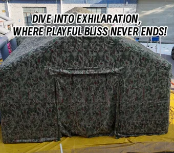 Camouflage Fully Enclosed Inflatable Emergency Tent: A High-Temperature Heat-Sealed, Fast-Inflation Outdoor Protection Space