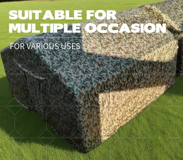 Camouflage Fully Enclosed Inflatable Emergency Tent: A High-Temperature Heat-Sealed, Fast-Inflation Outdoor Protection Space