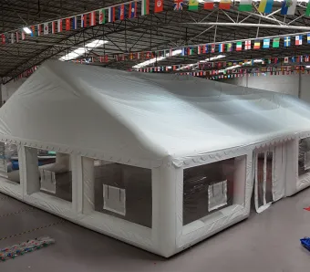 Pure White Semi-Enclosed Inflatable Event Tent: A High-Temperature Heat-Sealed, Fast-Inflation Multi-Functional Outdoor Space