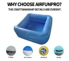 Sky Blue Double-Layer Inflatable Parent-Child Pool: A High-Temperature Heat-Sealed, Fast-Inflation Family Play Haven