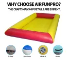 Red-Yellow Contrast Inflatable Play Pool: A High-Temperature Heat-Sealed, Fast-Inflation Vibrant Play Base