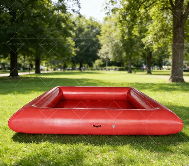 Bright Red Inflatable Play Pool: A High-Temperature Heat-Sealed, Fast-Inflation Vibrant Play Center