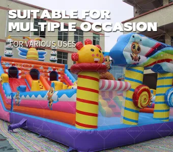 Buzz into Fun! Bee-Themed Dual Slide Inflatable Castle